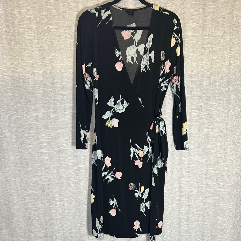 Ann Taylor Factory Floral Wrap Dress Size 6